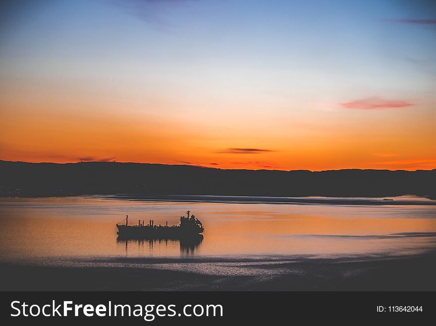 Scenic View Of The Sea During Sunset