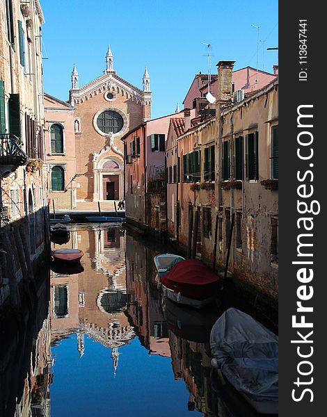 Waterway, Reflection, Canal, Water