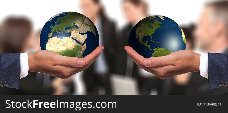 Globe, World, Earth, Hand