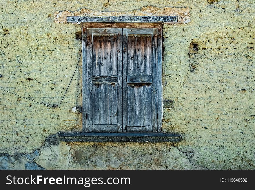 Wall, Window, Wood, Texture