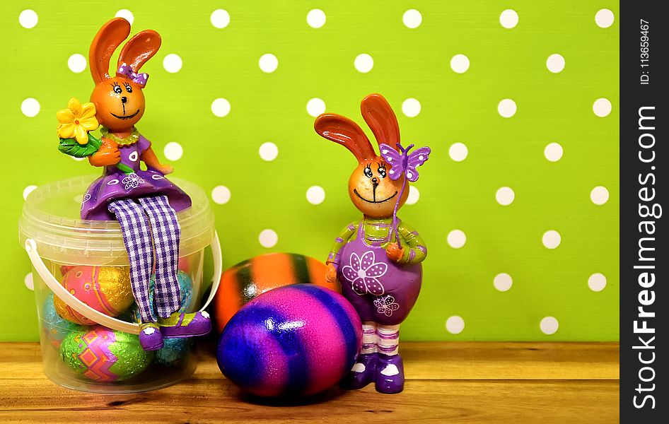 Purple, Easter, Easter Egg, Easter Bunny