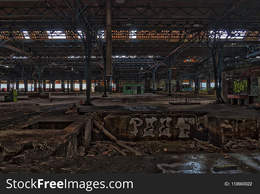 Urban Area, Structure, Factory, Track