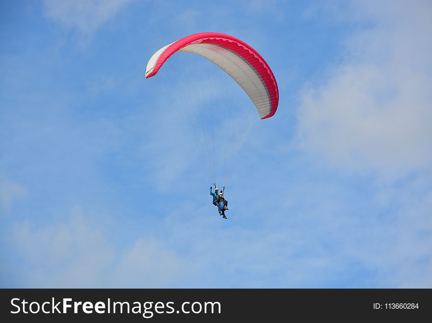 Paragliding, Air Sports, Sky, Parachute