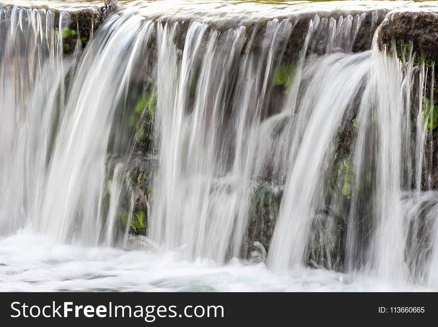 Waterfall, Nature, Water, Water Resources