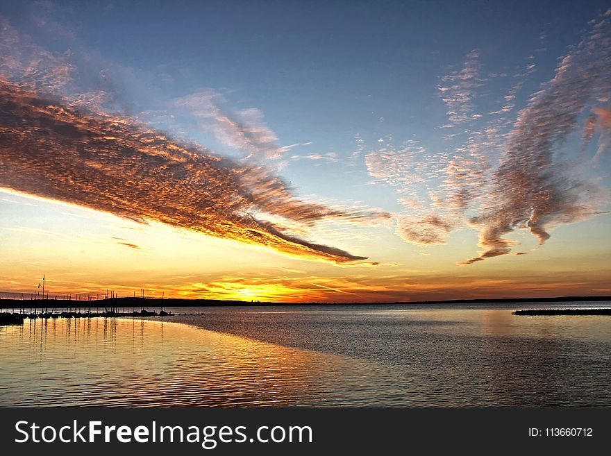 Sky, Horizon, Reflection, Sunrise