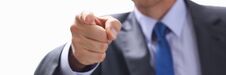 Businessman Points A Finger At Someone Who Stock Images Businessman Points A Finger At Someone Who Stock Images