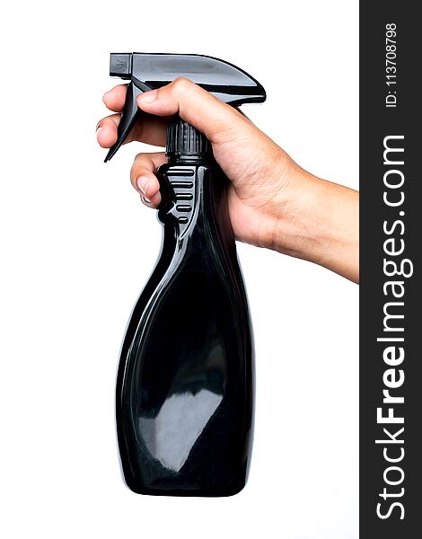 Black Blank Plastic Spray, Packaging Template Mockup Collection.