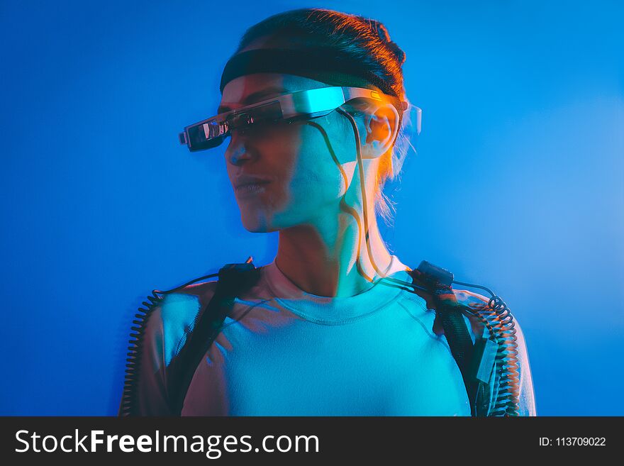 Motion capture actor cinema studio virtual reality female. Motion capture actor cinema studio virtual reality female