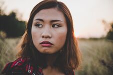Close Up Of Beautiful Sad Young Girl In A Field. Vintage Filter Royalty Free Stock Photo Close Up Of Beautiful Sad Young Girl In A Field. Vintage Filter Royalty Free Stock Photo