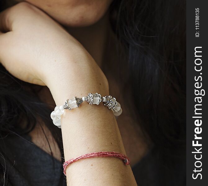 Natural Mineral Crystal Quartz Bracelet