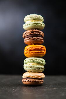 Assortment Of Macaron Cookies Royalty Free Stock Image