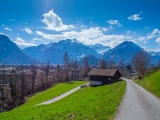 Swiss Landscape In Interlaken Stock Photography