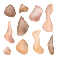 Liquid Foundation Vector. Skin Cream. Skin Care Product. Foundation Tints. Realistic Isolated Illustration Royalty Free Stock Images