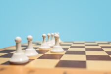 The Chess Board And Game Concept Of Business Ideas And Competition. Stock Images
