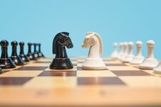The Chess Board And Game Concept Of Business Ideas And Competition. Royalty Free Stock Photography
