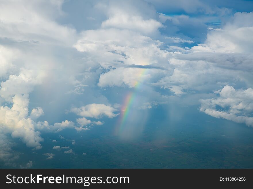 Above Cloud Blue Sky Background Only