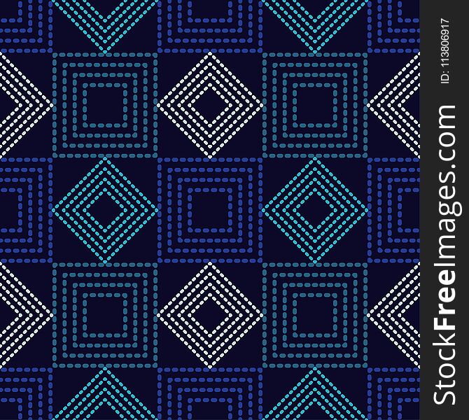 Seamless geometric pattern. The texture of squares. Drops texture. Textile rapport.