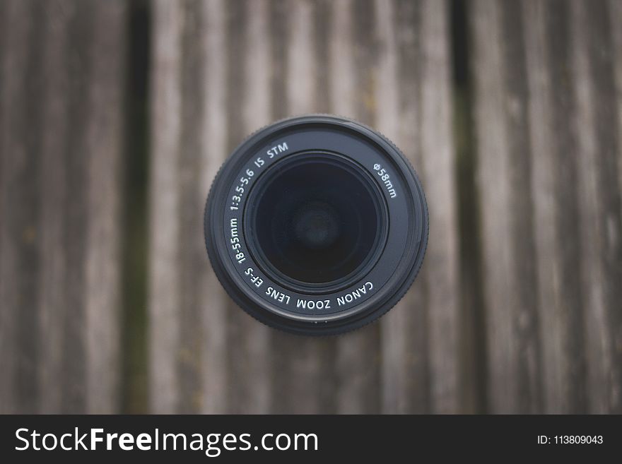 Top-view Photography of Canon Dslr Camera Lens