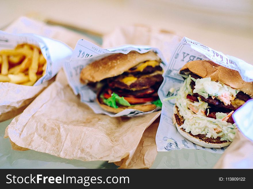 Hamburgers And Fries