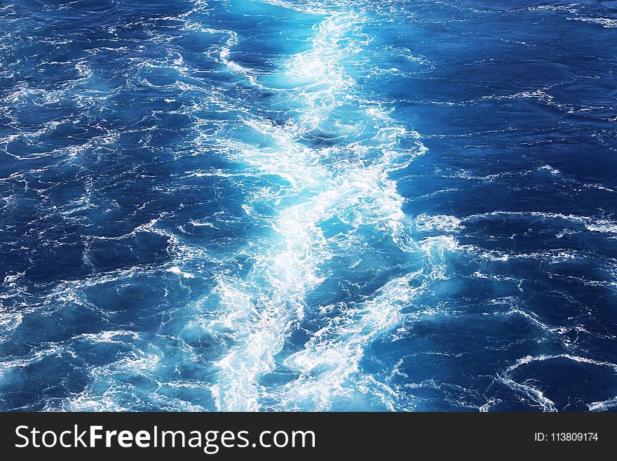 Aerial Photo of Water Waves