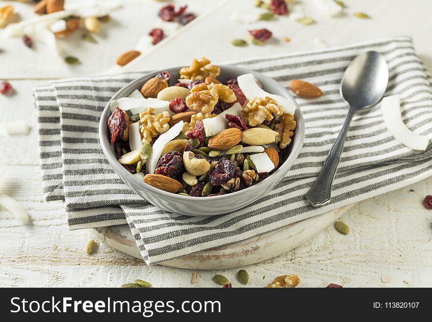 Healthy Homemade Superfood Trail Mix with Nuts and Fruit