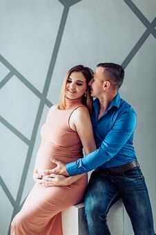 Beauty Pregnant Woman . Pregnant Belly Stock Images