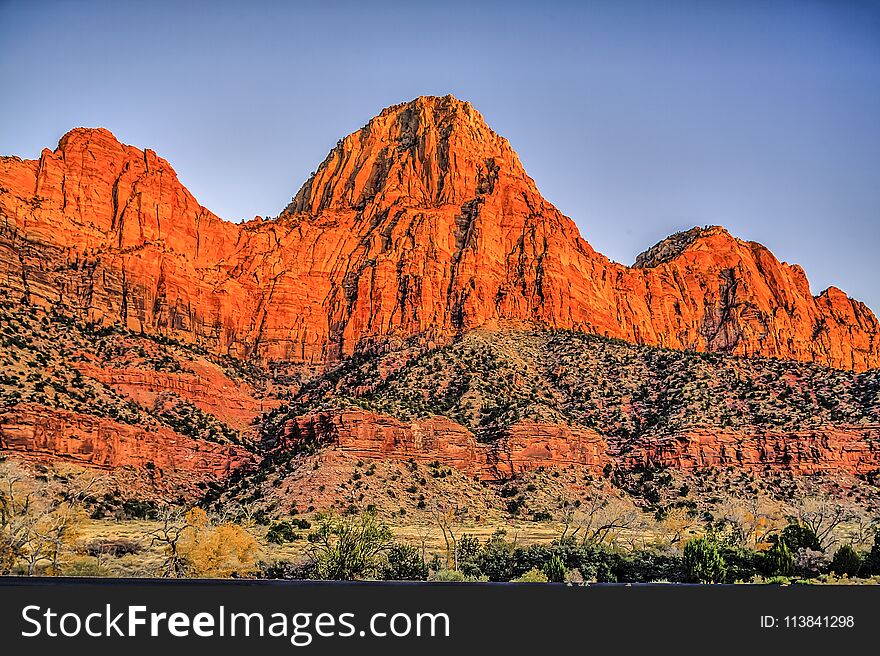 Zion National Park is located in the Southwestern United States, near Springdale, Utah
