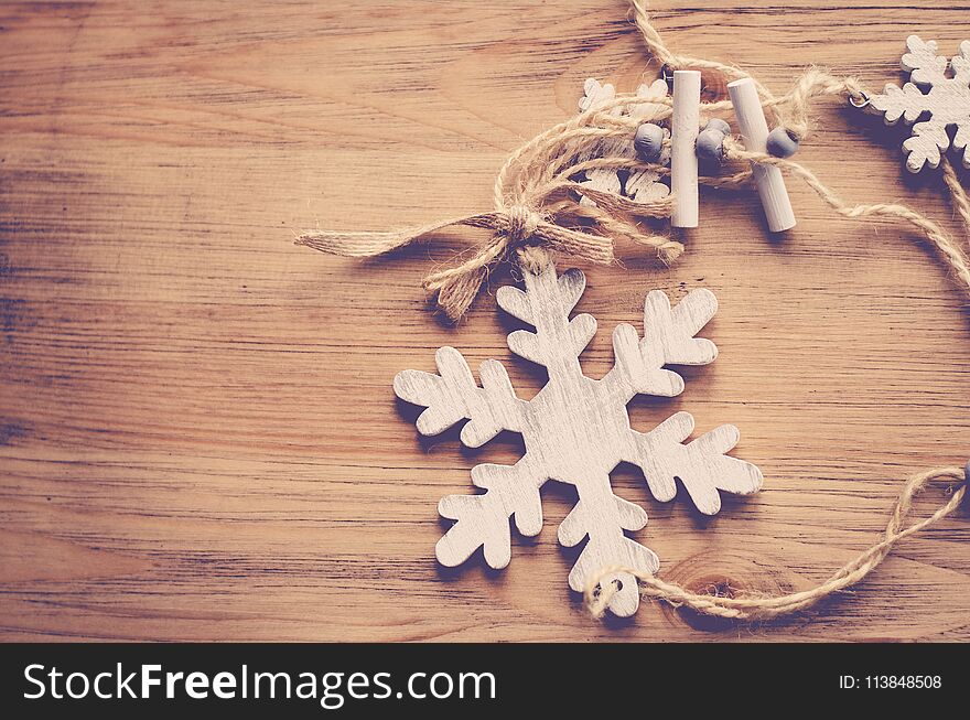 White christmas tree with ball ornament decoration on tree , copyspace for banner text or greeting