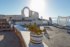 White Architecture On Santorini Island, Greece. Royalty Free Stock Images