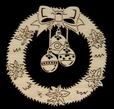 Wooden Christmas Decorations Royalty Free Stock Images Wooden Christmas Decorations Royalty Free Stock Images