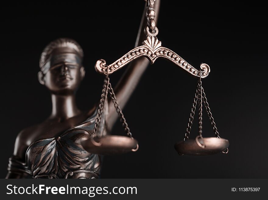 Statue of justice lawyer judge court litigation rule symbol