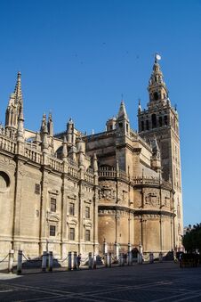 Cathedral And Giralda Of Seville Royalty Free Stock Photography