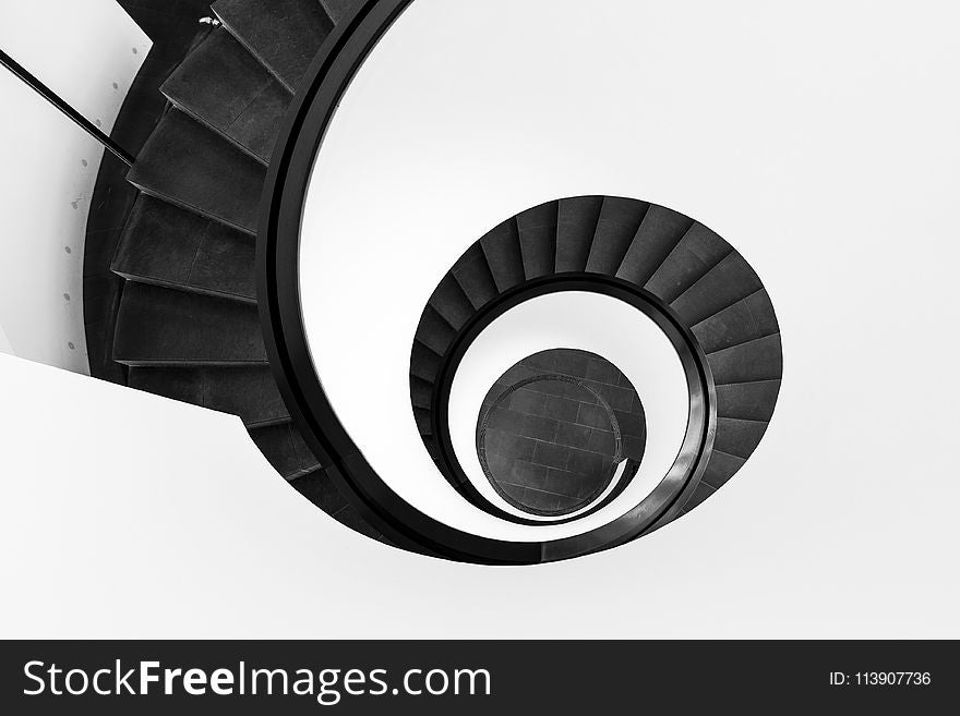 Black Spiral Staircase