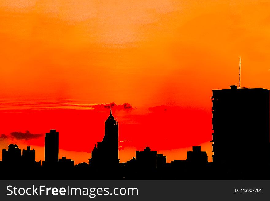 Silhouette of Buildings