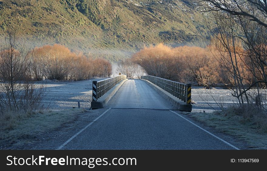 Free Road on the Bridge With View of Mountain