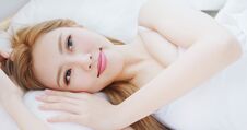 Woman Wake Up Stock Photography