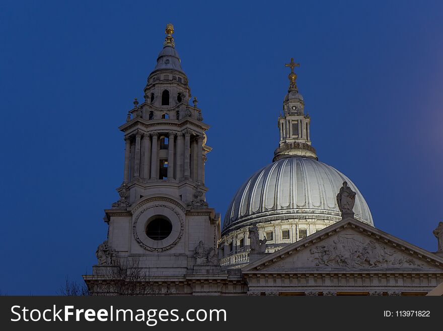 St. Paul`s Cathedral In London