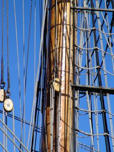 Mast Pole Ond Rigging On Sailboat Royalty Free Stock Images Mast Pole Ond Rigging On Sailboat Royalty Free Stock Images