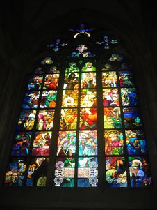 Gothic Cathedral Window Royalty Free Stock Photos