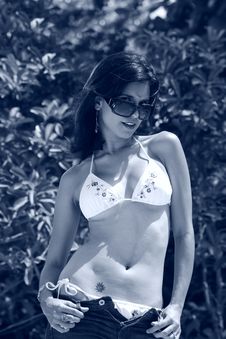 Hot Latin Female Model Stock Photo