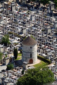 Tower In Cemetary Royalty Free Stock Photos Tower In Cemetary Royalty Free Stock Photos