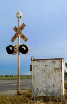 Old Railroad Crossing Stock Images