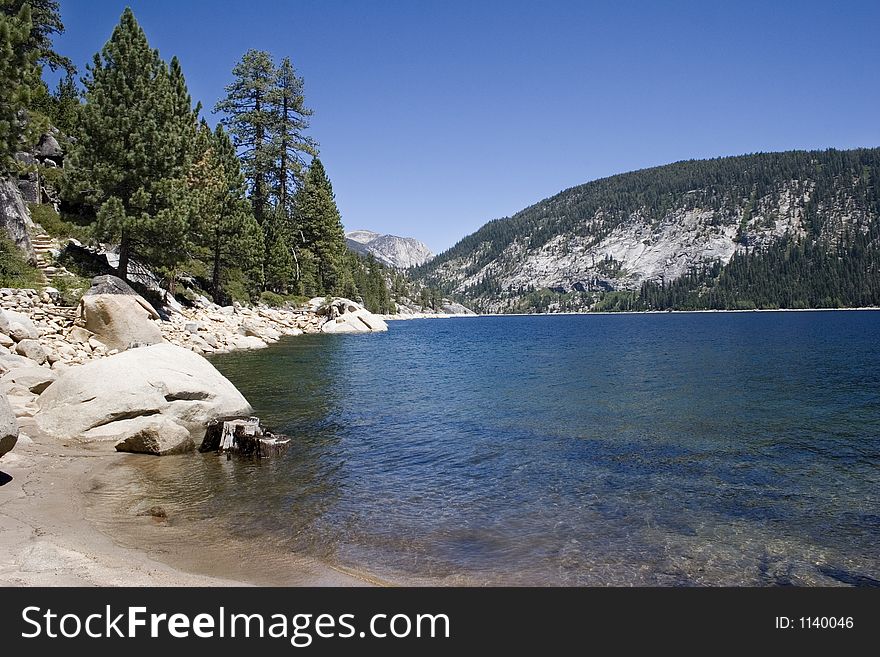 scenic mountain lake,Edison lake