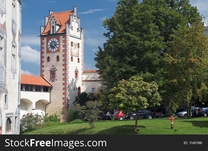 Castle grounds in the city of F? Germany. Castle grounds in the city of F? Germany