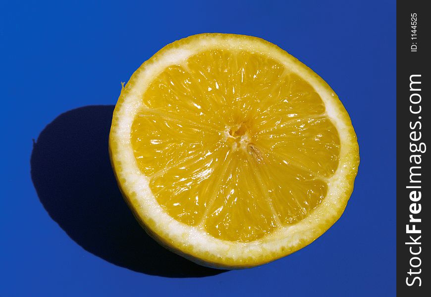 Closeup of a lemon. Closeup of a lemon