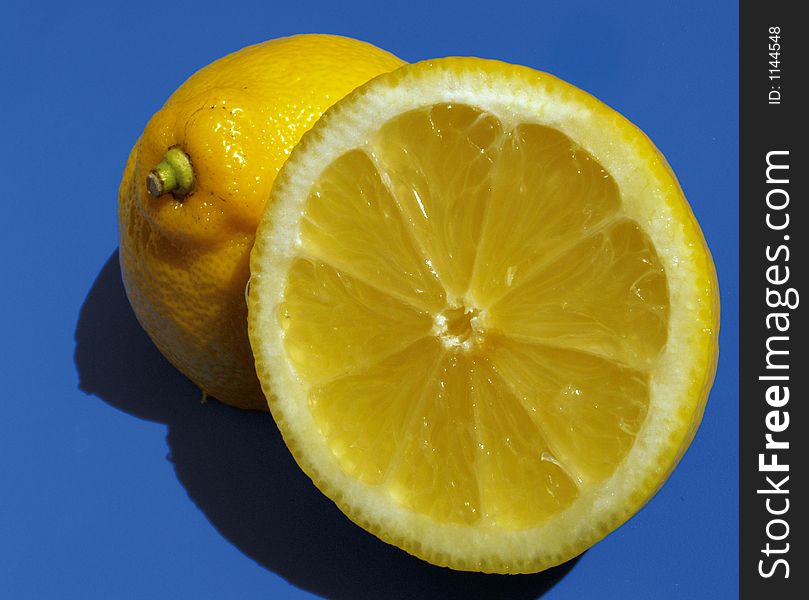 Closeup of a lemon. Closeup of a lemon