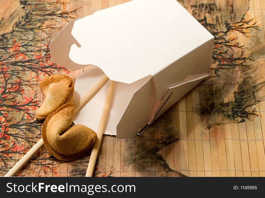 The last of the take out meal - the fortune cookies. The last of the take out meal - the fortune cookies.