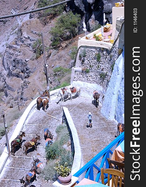 steps to santorin