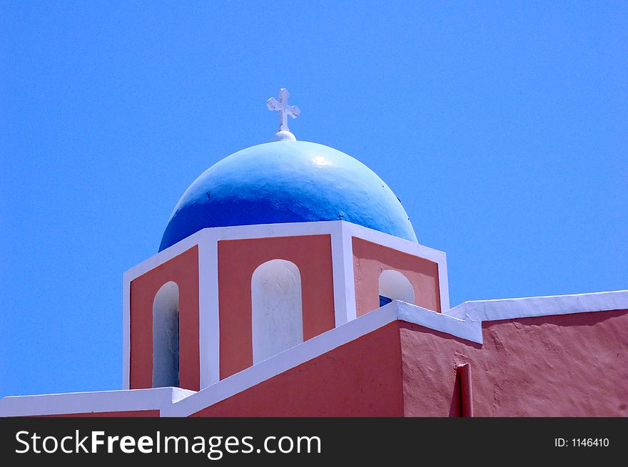 a greek church. a greek church