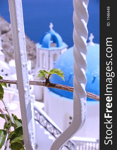 a detail of a fence in front of a church. a detail of a fence in front of a church